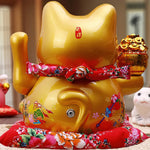 Chat Chinois Solaire Porte Bonheur - Vignette | Trésors de Chine