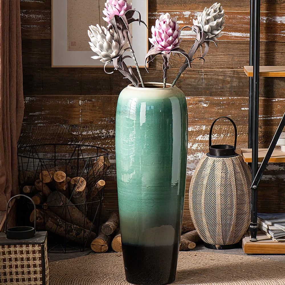 Grand Vase Asiatique Poser au Sol