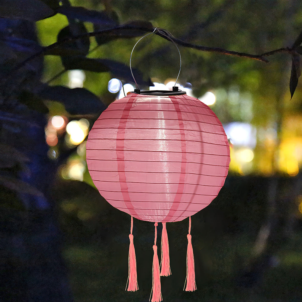 Lampion Rose d'Extérieur