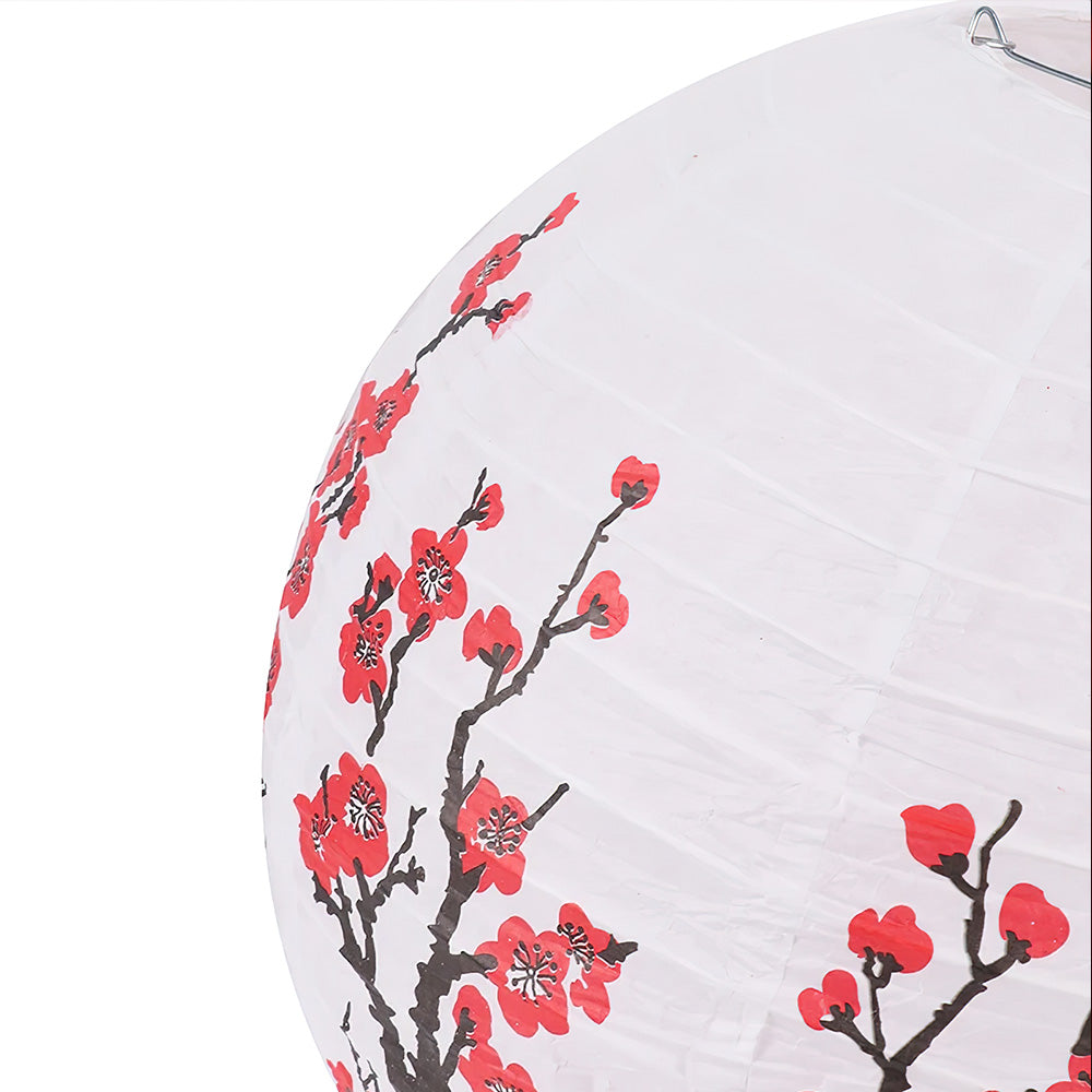 Lampion à Fleur Rouge