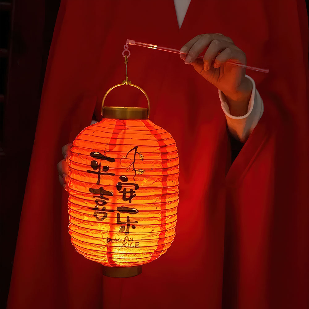 Lampion Lumineux Rouge