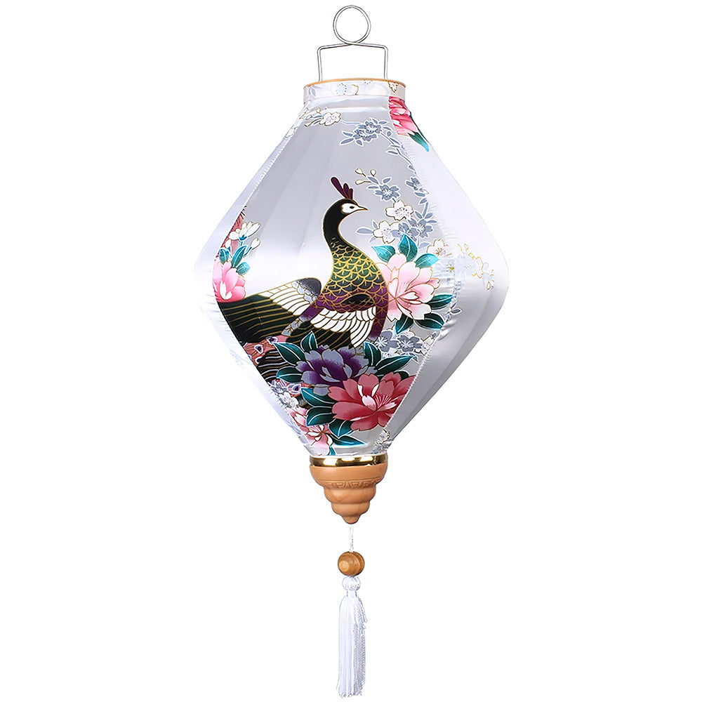 Lampion en Soie Blanc