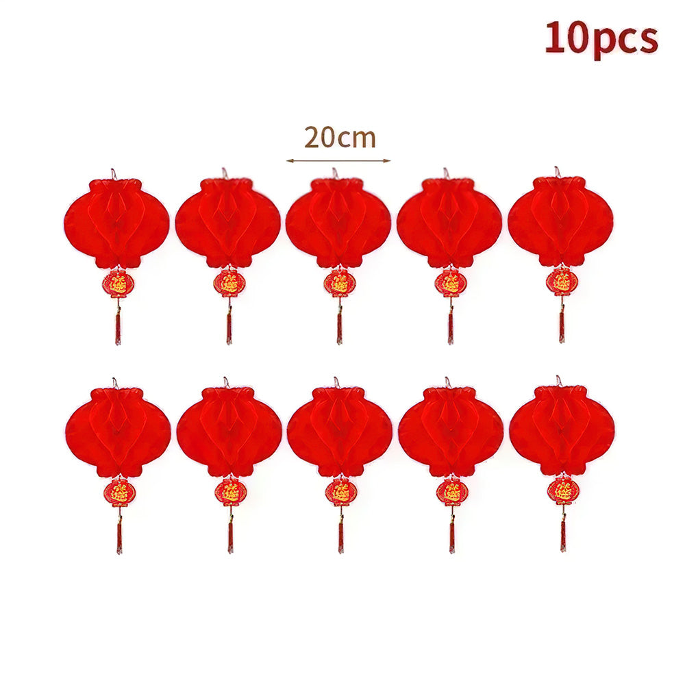 Lot Lampion Nouvel An 20 cm