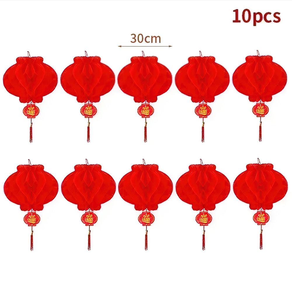 Lot Lampion Nouvel An 30 cm