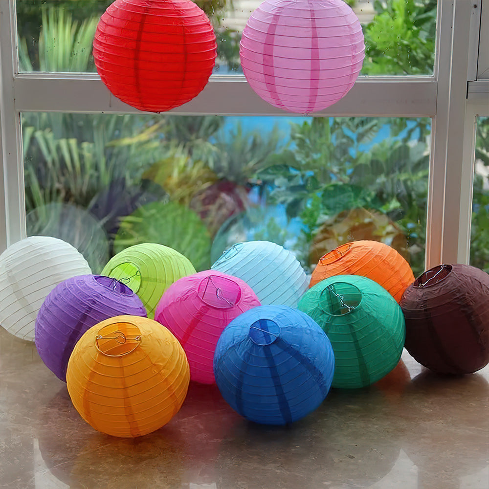 Lot Lampion Bleu