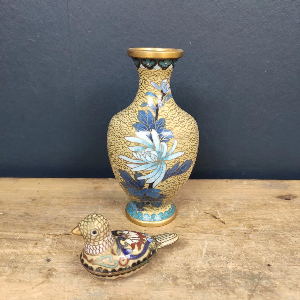 Petit Vase Asiatique Cloisonné