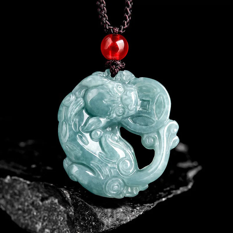 Poisson Porte Bonheur Chinois en Jade