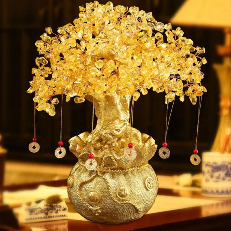 Porte Bonheur Chinois Plante Or