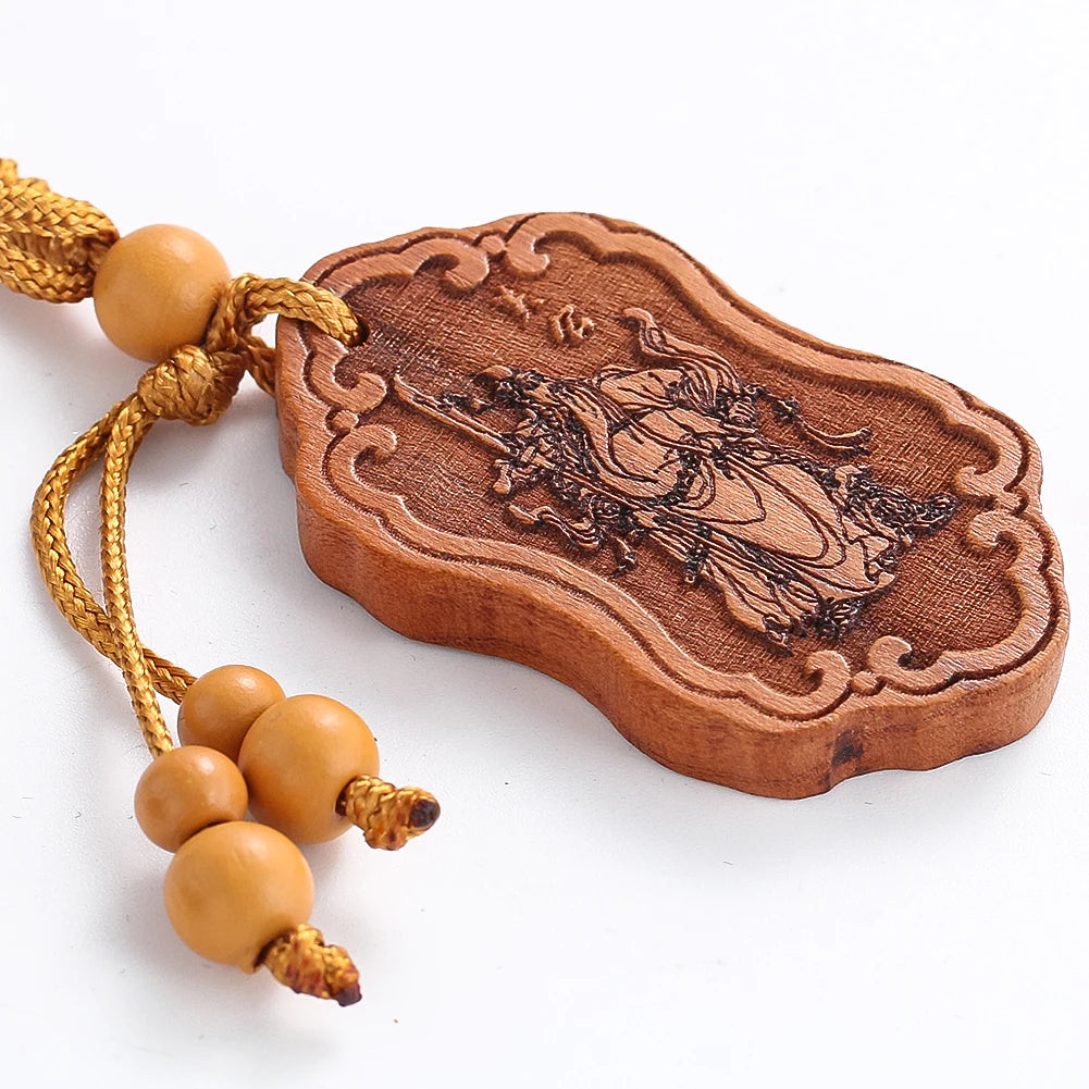 Porte Bonheur Chinois en Bois Ancien