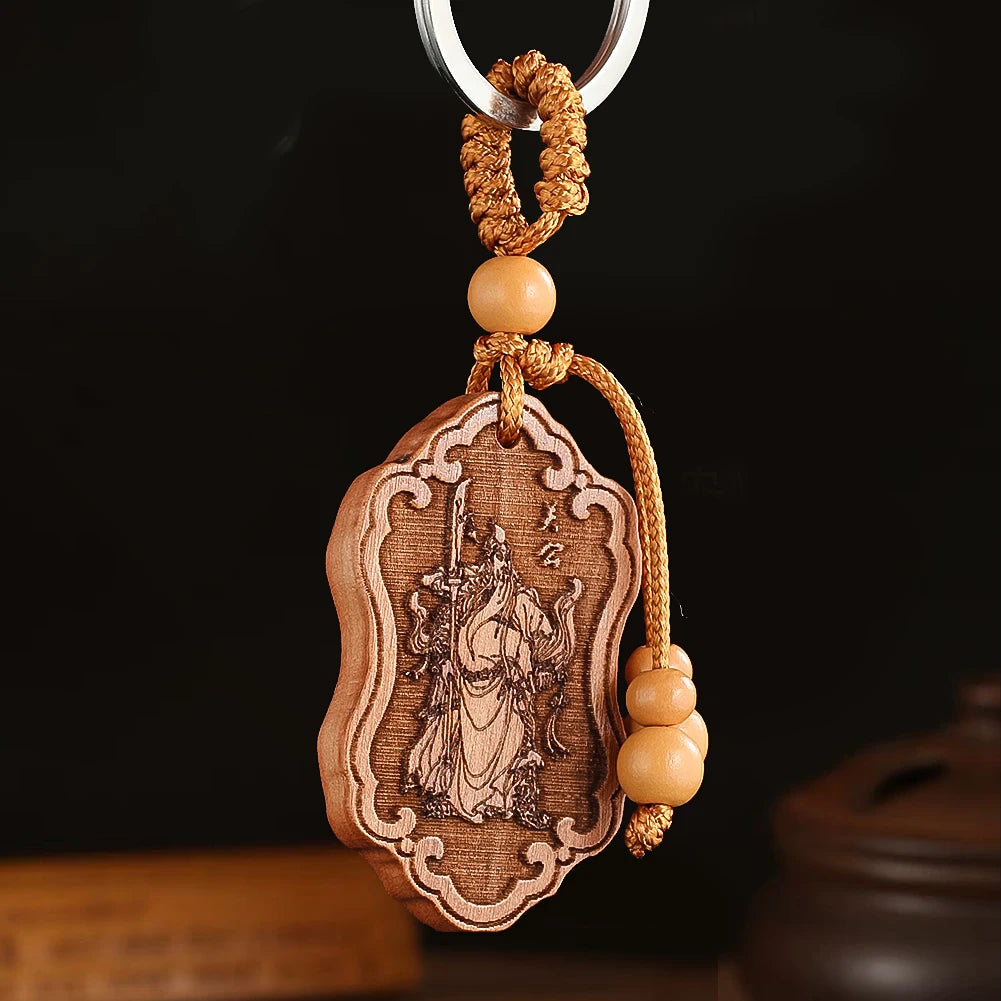 Porte Bonheur Chinois en Bois Authentique
