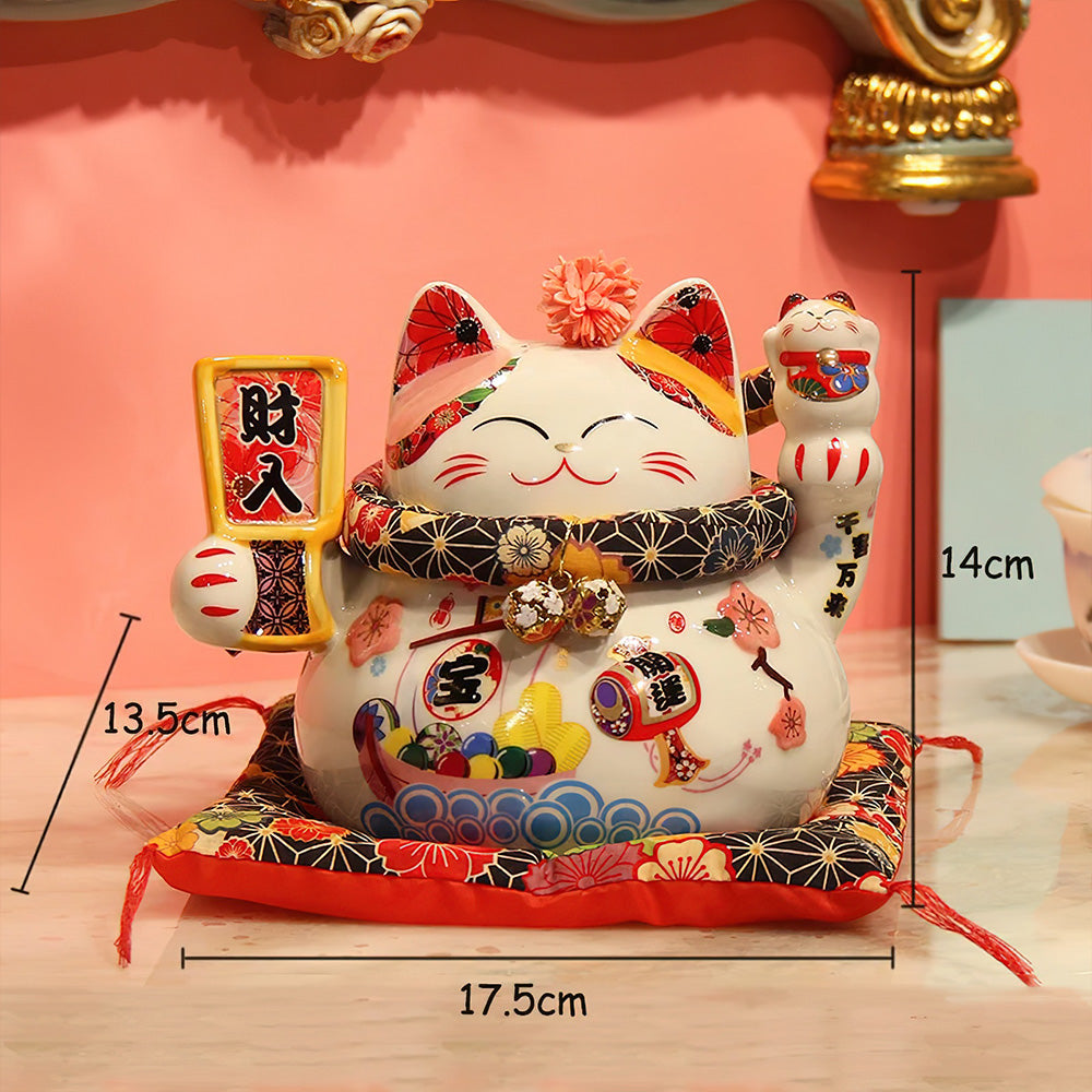 Tirelire Chat Chinois 17,5 cm