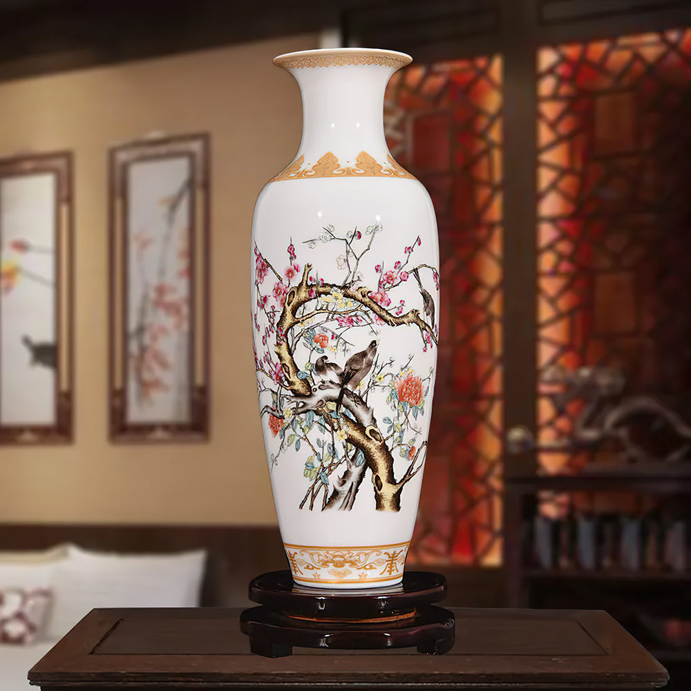 Vase Asiatique Ancien de Grande Taille