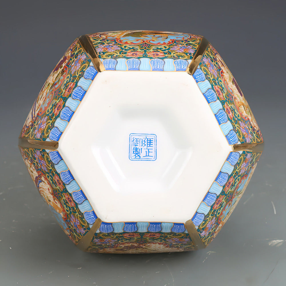 Vase Asiatique Antique Signé