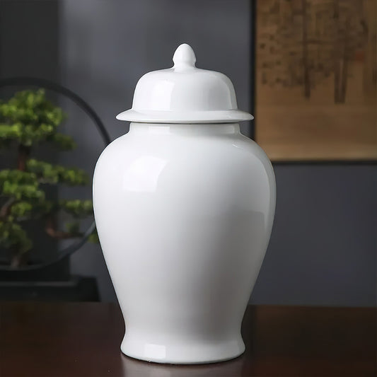 Vase Asiatique Blanc