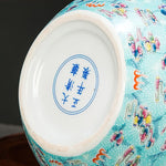Vase Chinois Bleu Turquoise - Vignette | Trésors de Chine