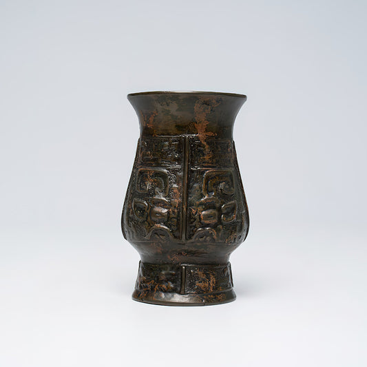 Vase Asiatique en Bronze Cloisonné