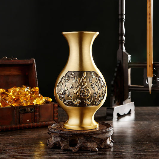 Vase Asiatique en Bronze