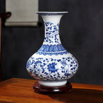 Vase Chinois en Céramique Bleu - Vignette | Trésors de Chine