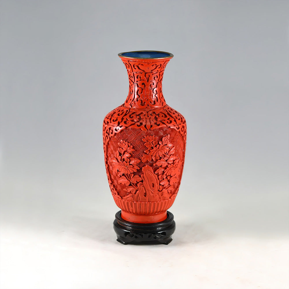 Vase Asiatique Cinabre