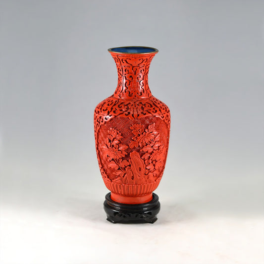 Vase Asiatique Cinabre