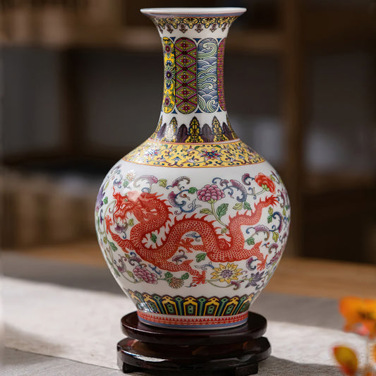 Vase Asiatique Dragon