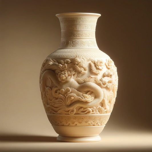 Vase Asiatique en Ivoire