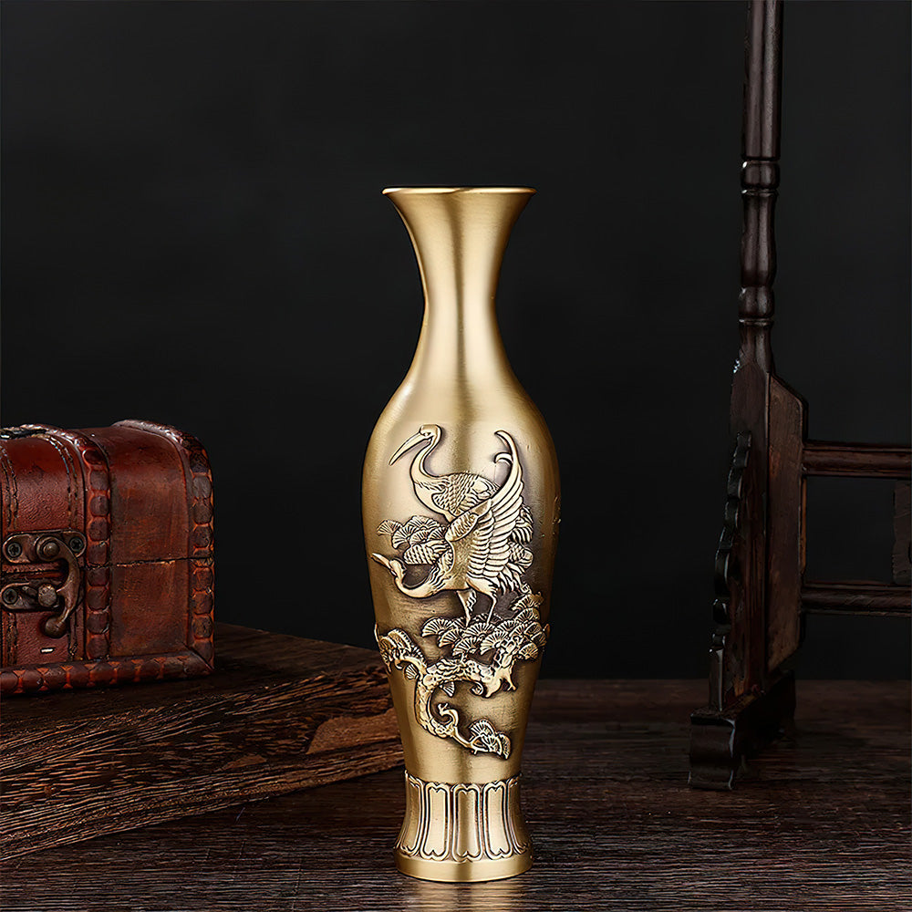 Vase Asiatique en Laiton
