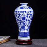 Vase Chinois en Porcelaine Bleu et Blanc - Vignette | Trésors de Chine