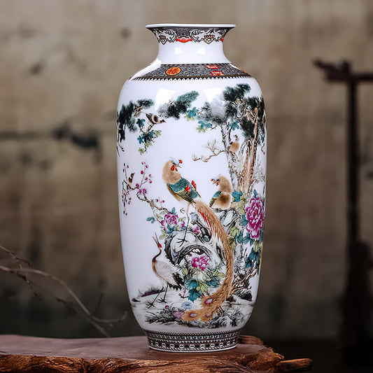 Vase Asiatique en Porcelaine