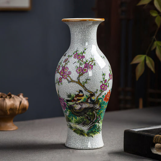 Vase Asiatique Tampon Rouge