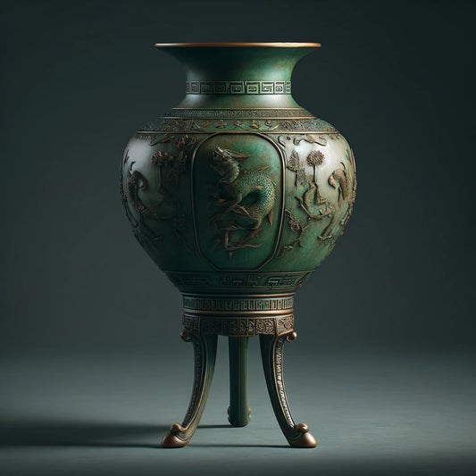 Vase Asiatique Tripode