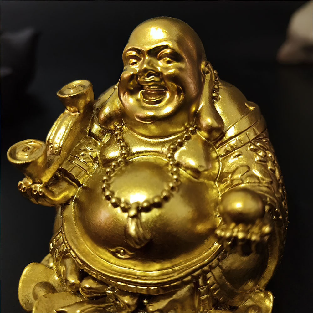 Bouddha Chinois Rieur en Or