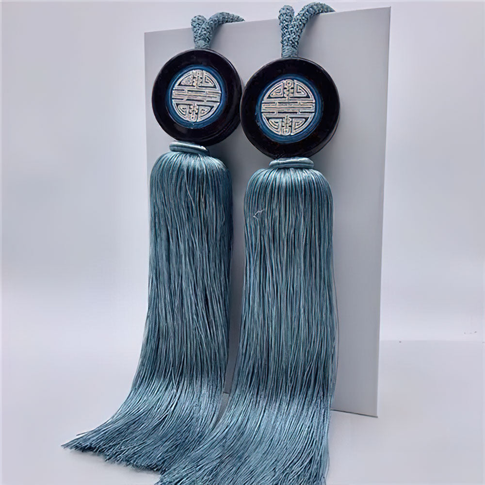 Embrasse Rideau Chinois  Bleu Clair