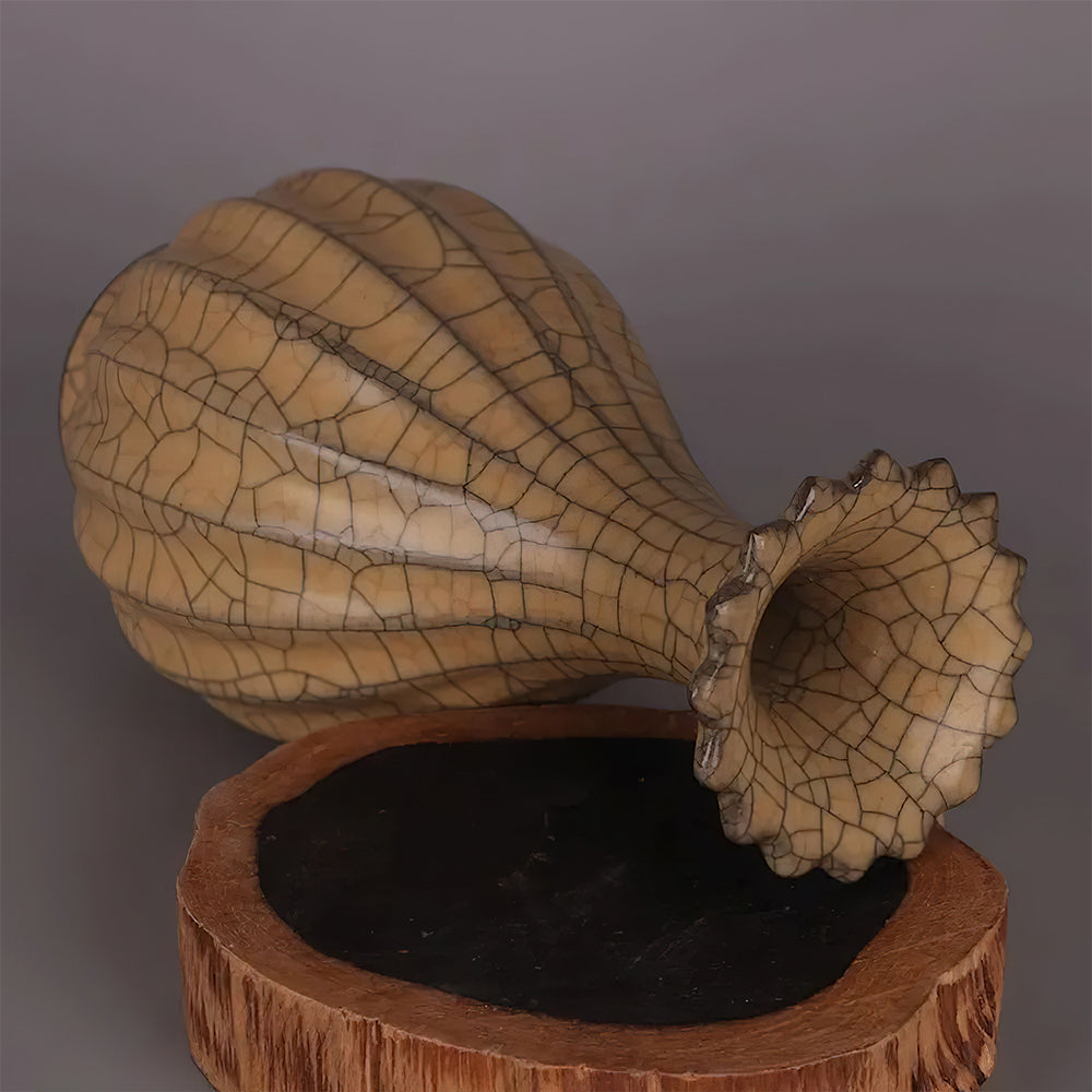 Grand Vase Asiatique Marron 