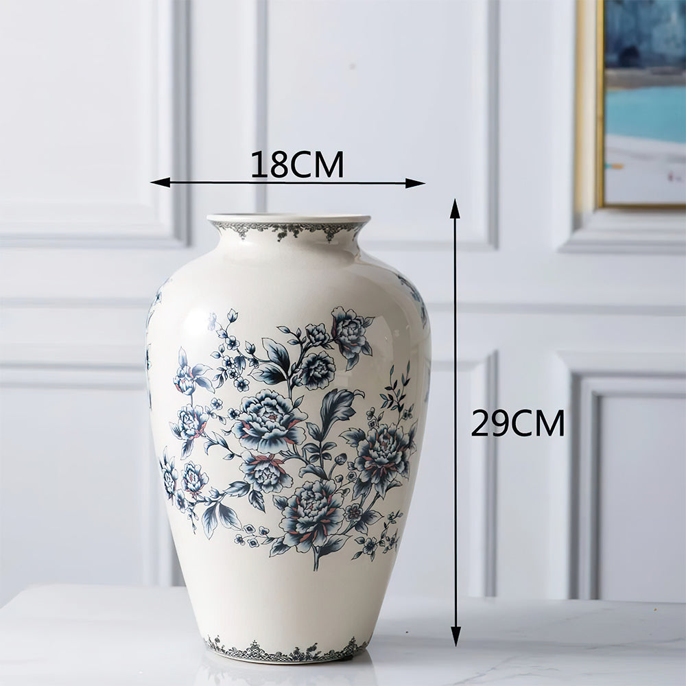 Grand Vase Asiatique Soliflore 