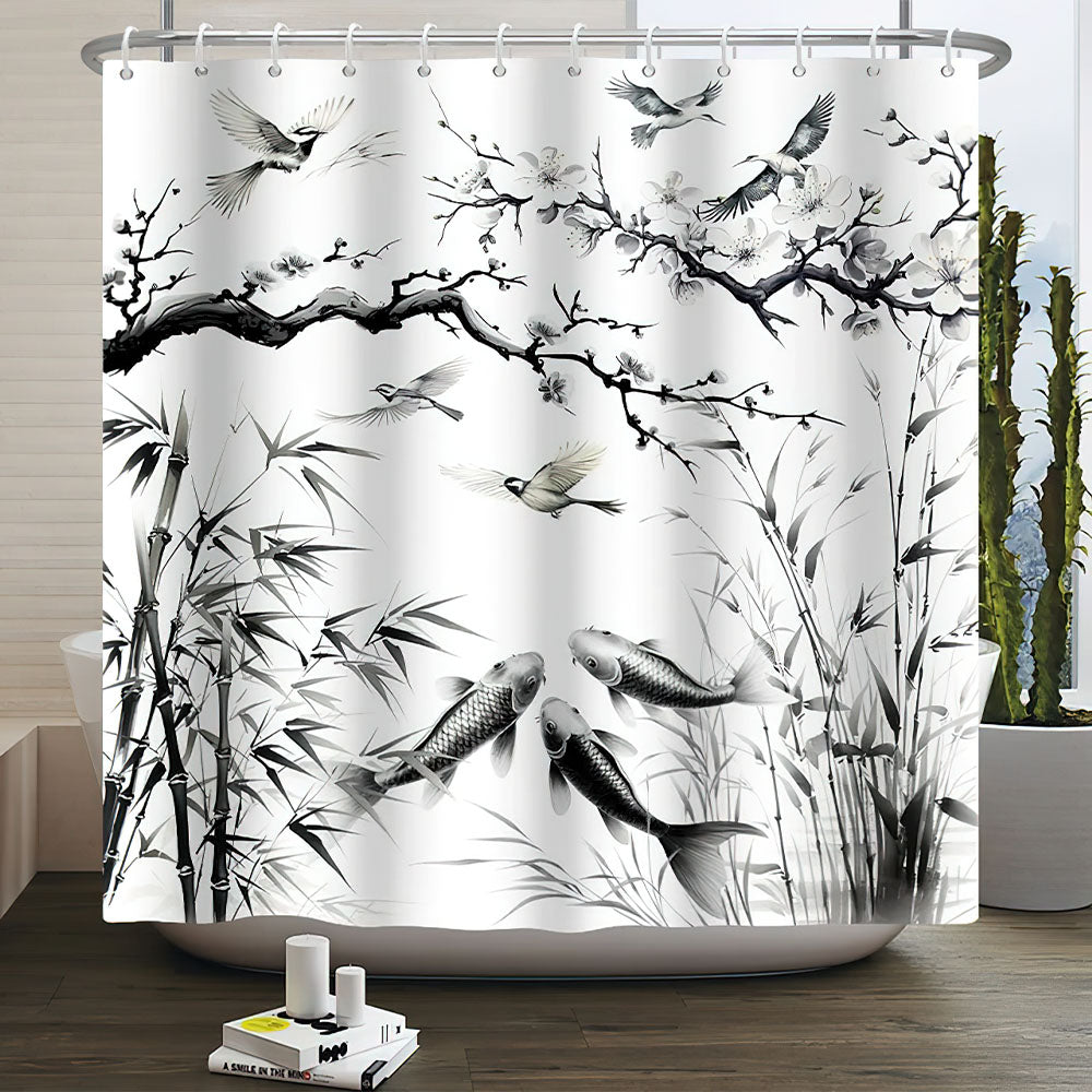 Rideau Chinois Douche 
