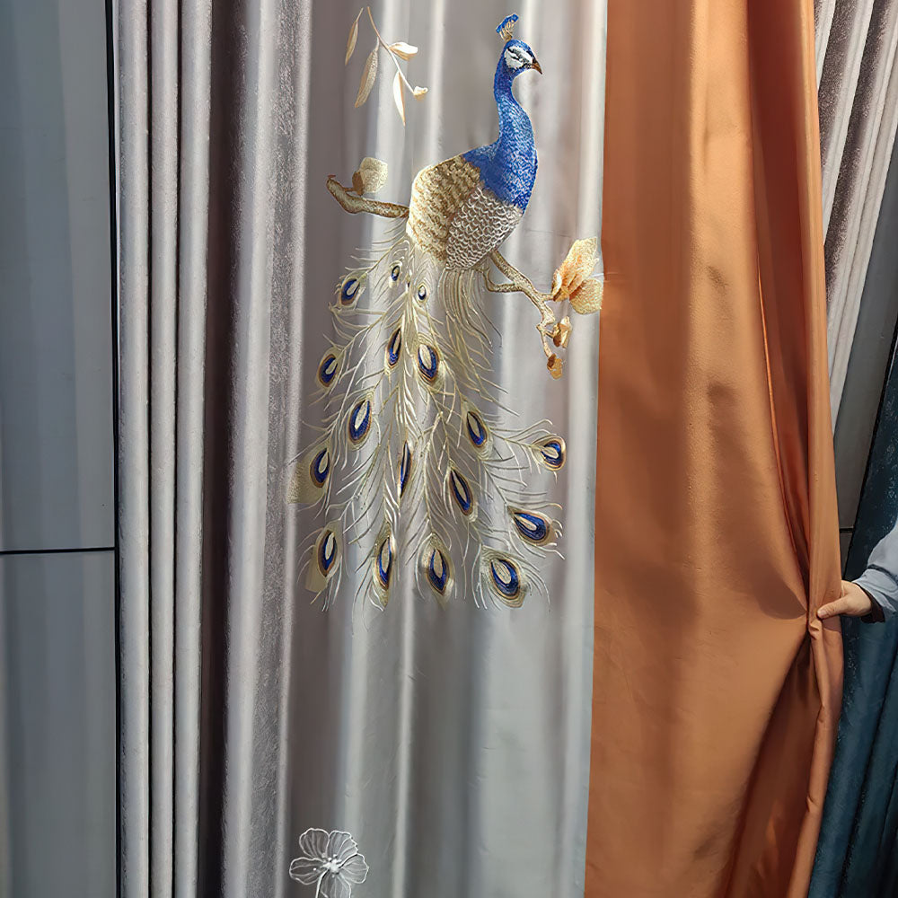 Rideau Motif Chinois Epais