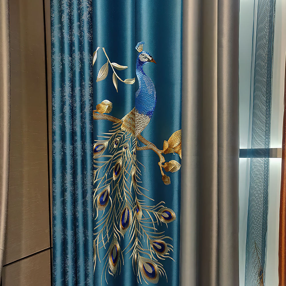 Rideau Motif Chinois Moderne