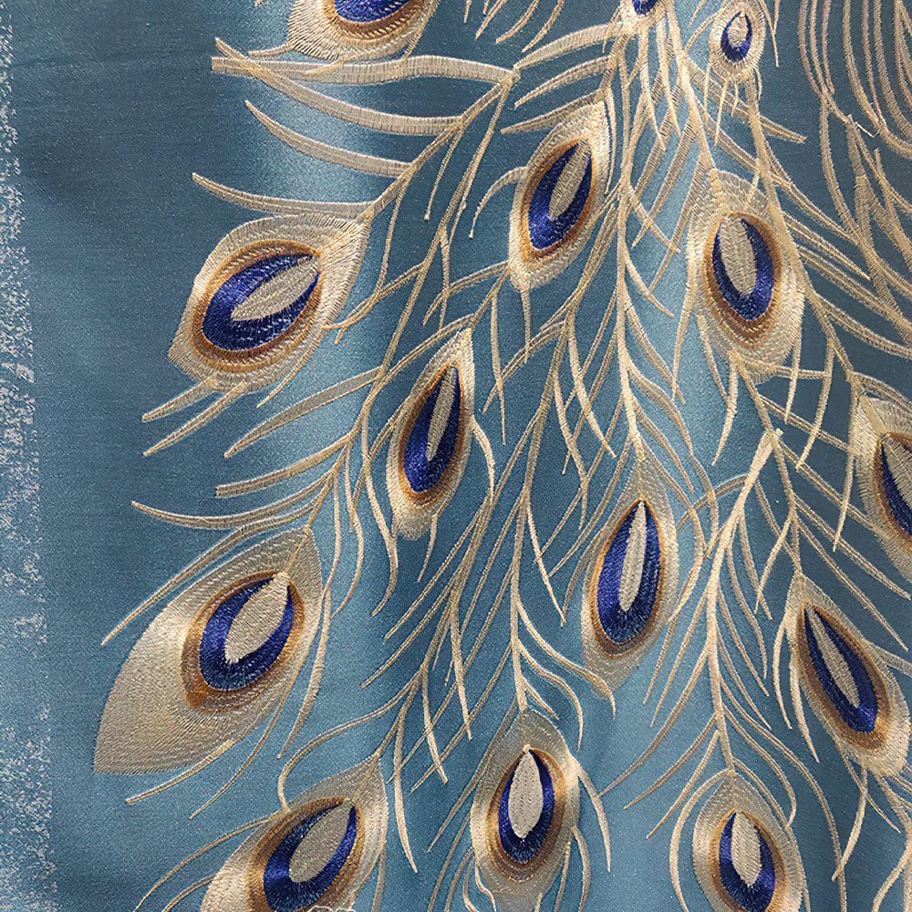 Rideau Motif Chinois Opaque
