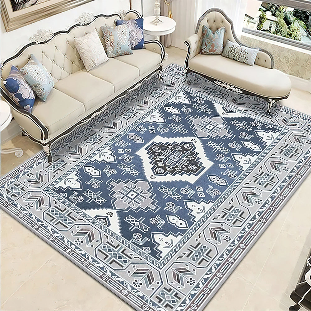 Tapis Asiatique Bleu