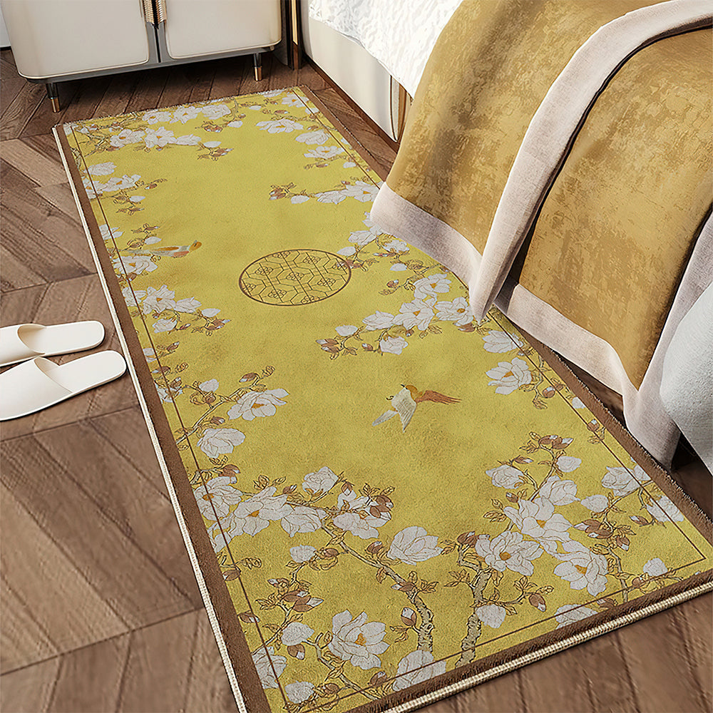 Tapis Asiatique Jaune