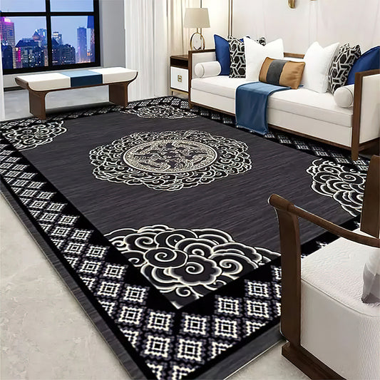 Tapis Asiatique Noir