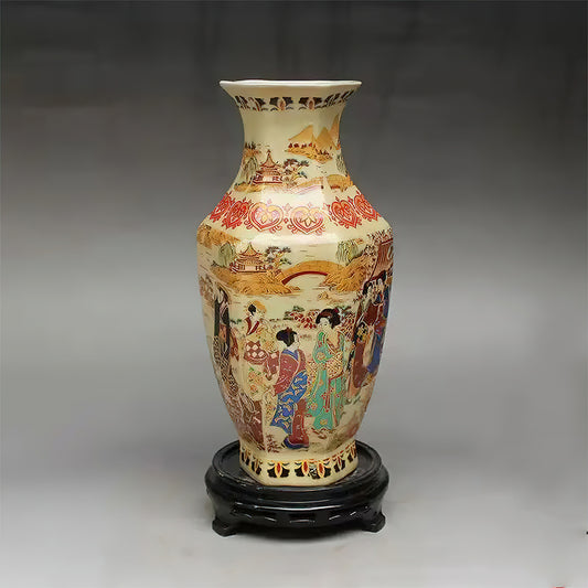 Vase Asiatique Famille Rose 