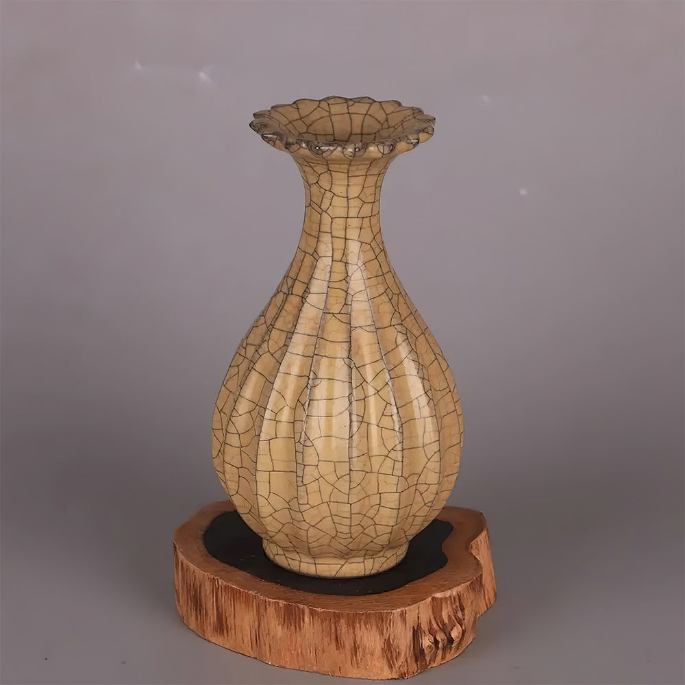 Vase Asiatique Marron Ancien