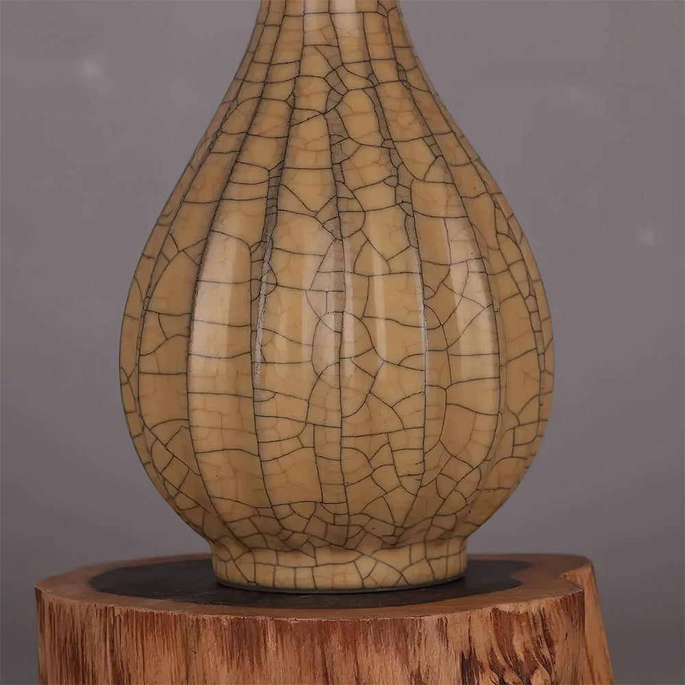 Vase Asiatique Marron Solide