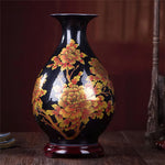 Vase Chinois Noir et Or - Vignette | Trésors de Chine