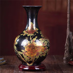 Vase Chinois Noir et Or - Vignette | Trésors de Chine