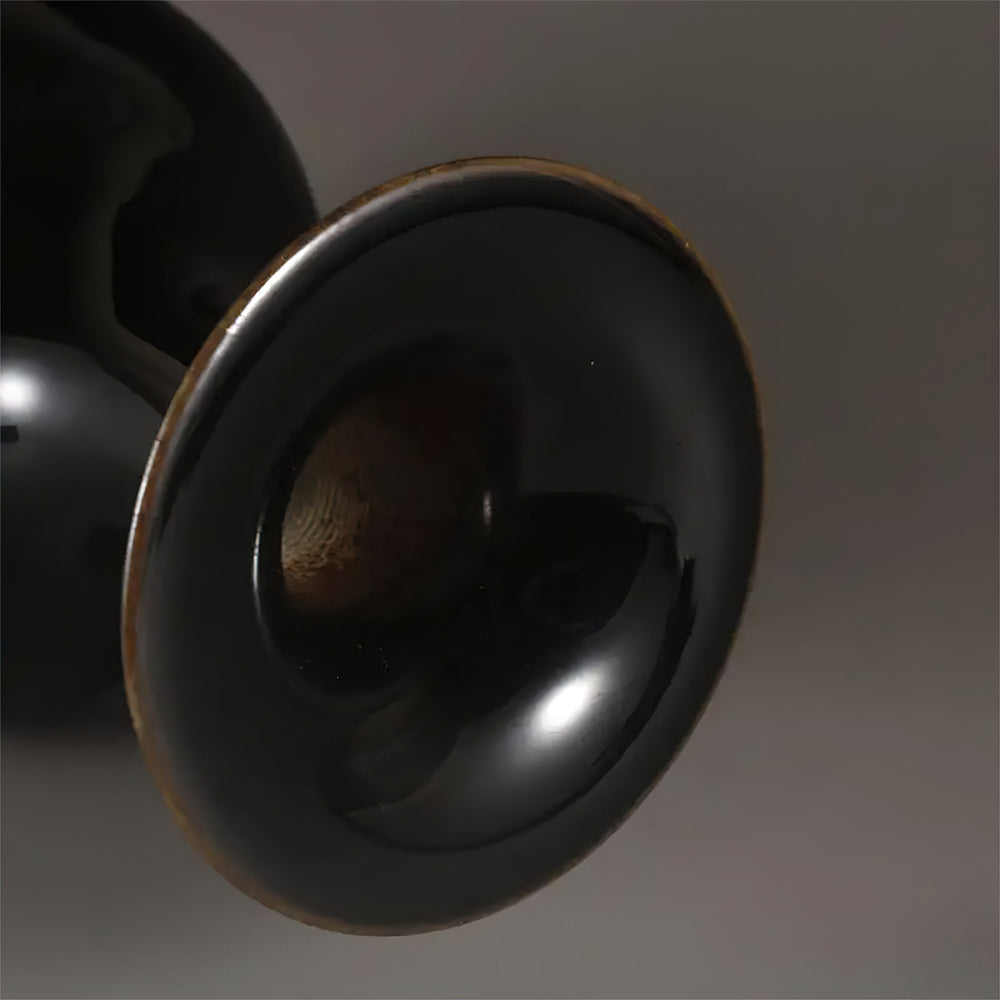 Vase Asiatique Noir Traditionnel
