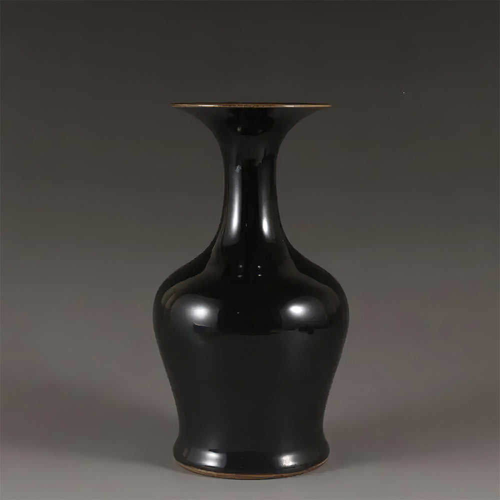 Vase Asiatique Noir 