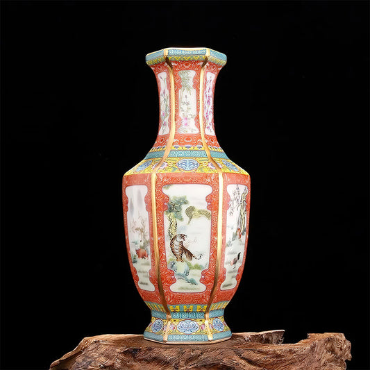 Vase Asiatique Qianlong 